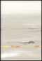 Beige Landscape Right Real Gold Poster 50x70cm